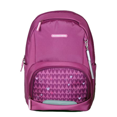 Rucsac ergonomic, Purple Hearts, 21 litri, maner transport, material reciclat - imagine 5